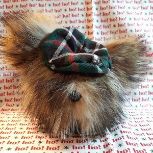 Tartan Teddy Bear Christmas Ornament - Newfoundland Tartan  - Coyote